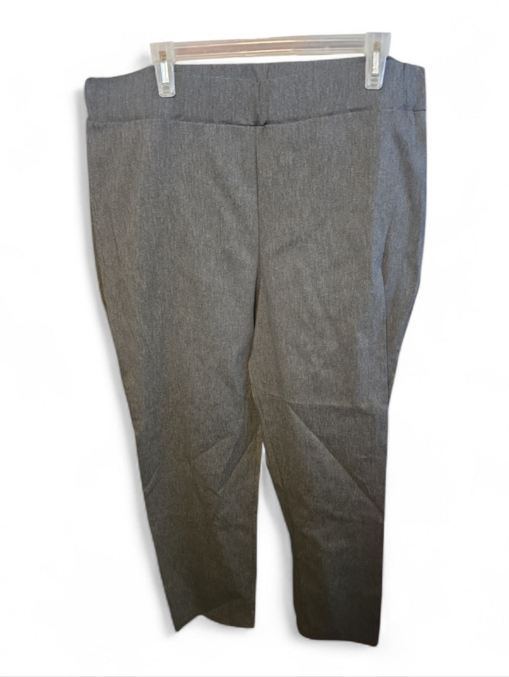 Women's Gray Pull-On Stretch Dress Pants